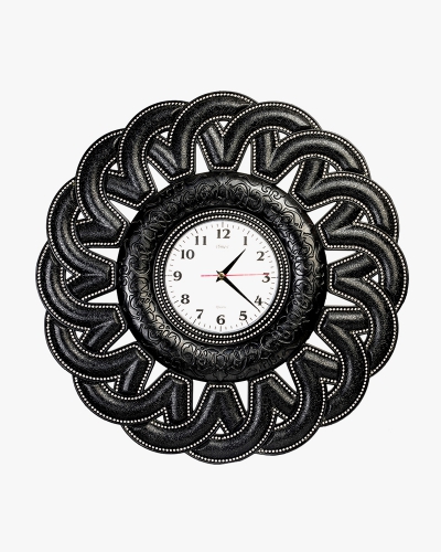 Rhine Stone Wall Clock (Plastic, Black)